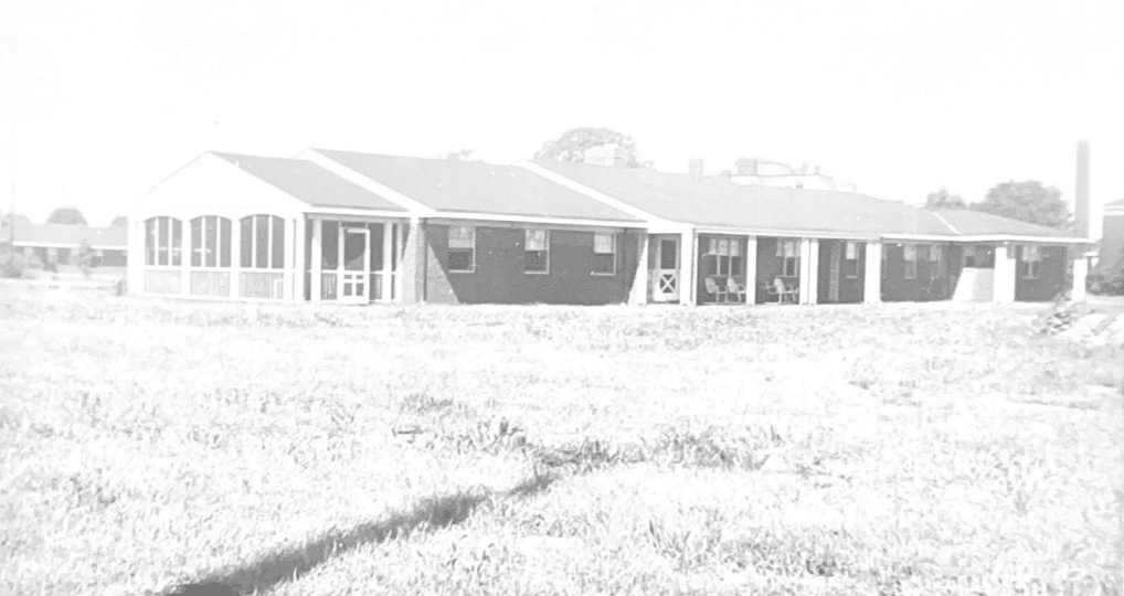 A picture of a vintage school house