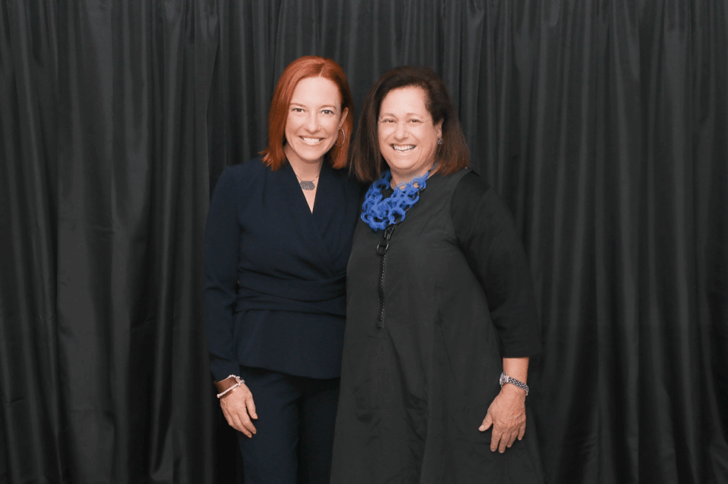 Two women posing together for a picture